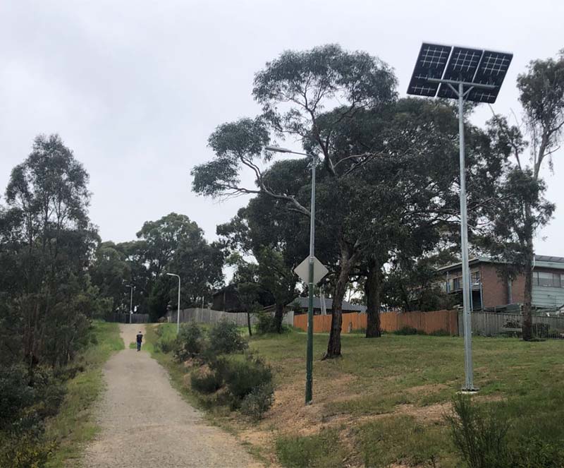 Partingtons Flat Reserve solar lighting