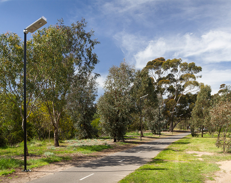 Capital Trail Royal Park solar lighting system