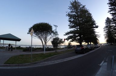 Riverside Drive solar pathway lighting