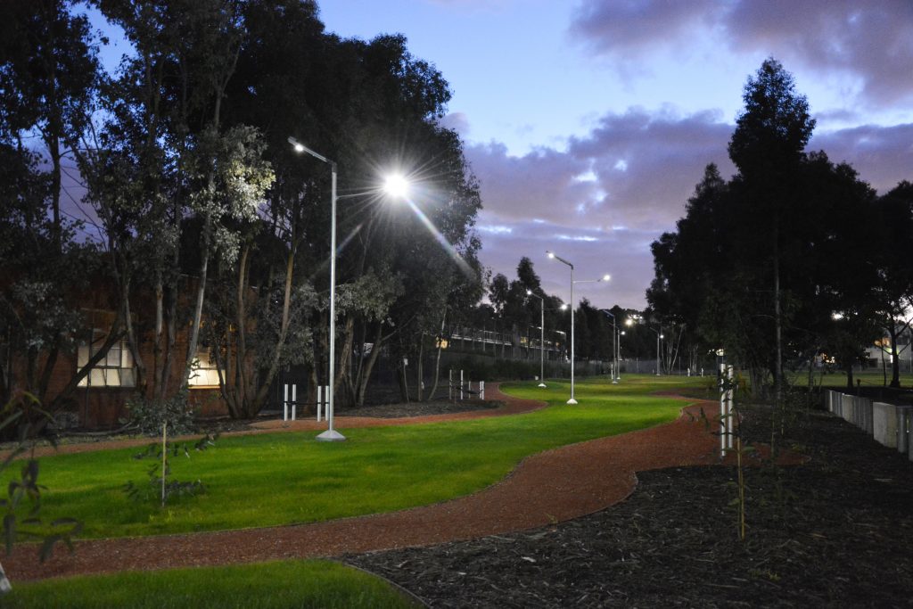 Telstra Global Operations Centre solar lighting