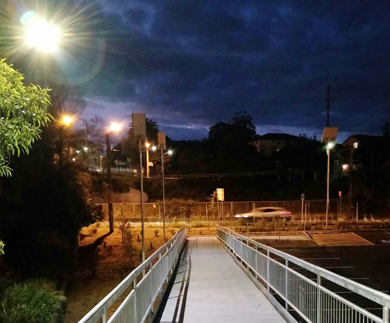 North Street car park solar lighting