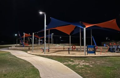 solar park lighting cecil newton park