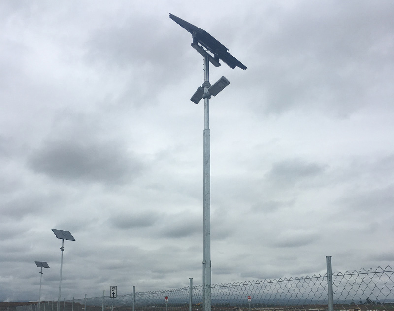 Western Sydney Airport construction solar lighting