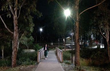 Narellan Urban Forest solar lights