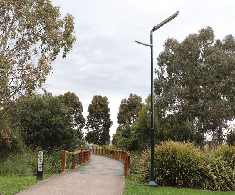 Banjo Patterson Reserve solar lighting