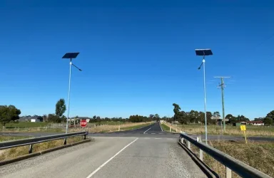 solar road lights taplin road