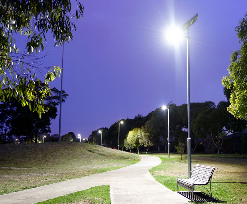Skinner Reserve solar lighting