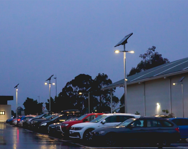 Narrandjeri Stadium Solar Car Park Lighting