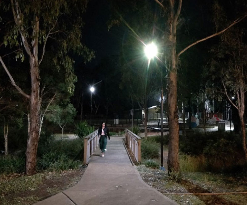 Narellan Urban Forest solar lights