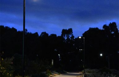 Melton Botanic Garden solar pathway lighting