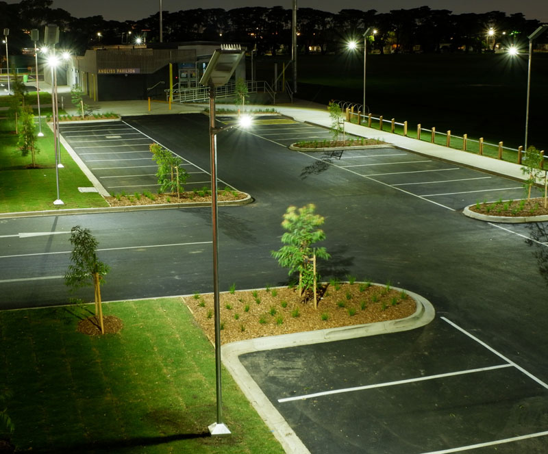 Angliss Reserve solar lighting