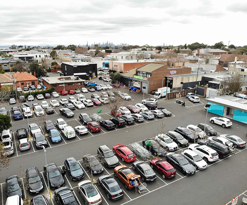 Well Street car park solar lighting