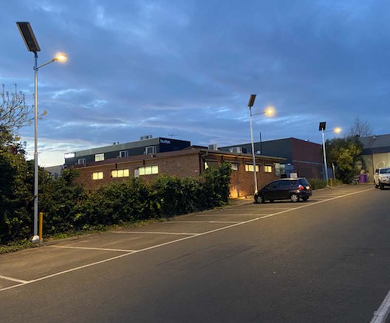 Well Street car park solar lighting