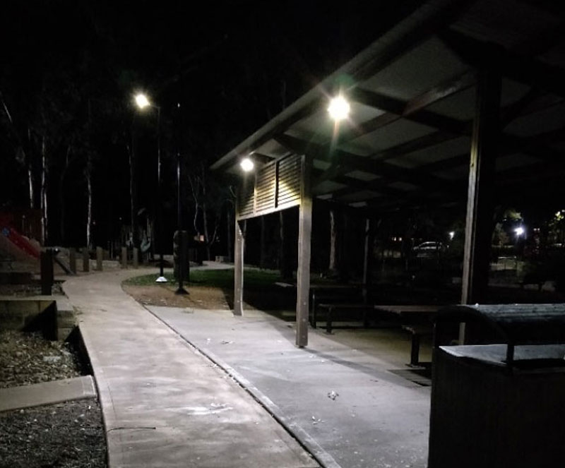 Narellan Urban Forest solar lights
