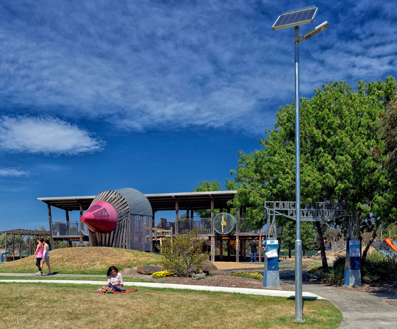 Skinner Reserve solar lighting