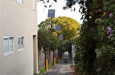 City of Banyule Norman Street laneway solar lights