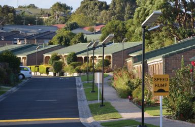 solar street lamp Meadowvale Retirement Village