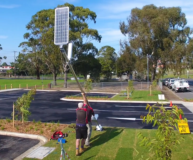 Angliss Reserve solar lighting