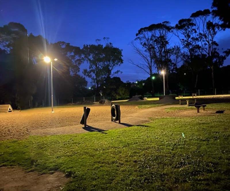 Hastings Cunningham Reserve solar lighting