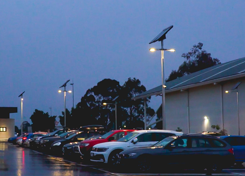 Narrandjeri Stadium Solar Car Park Lighting