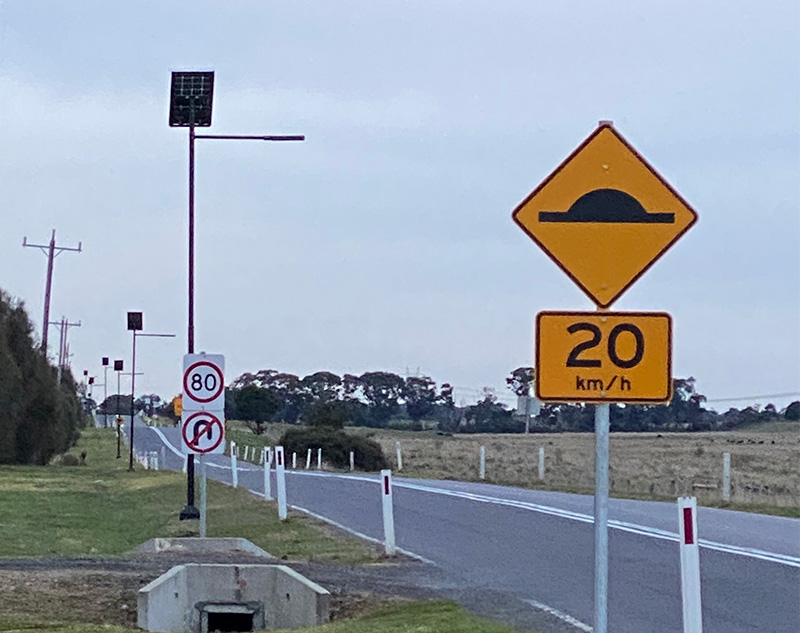 solar street lighting near Austral Bricks