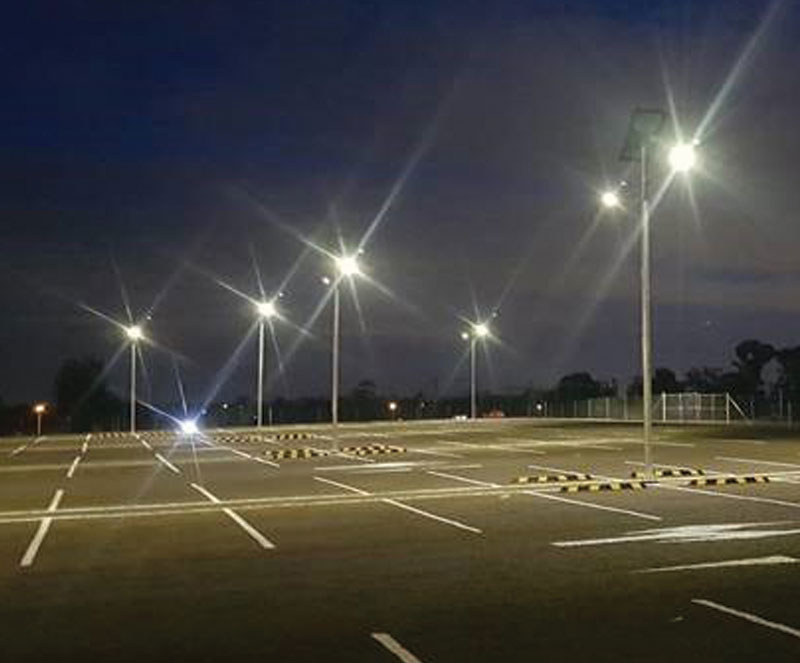 Leppington car park solar lighting