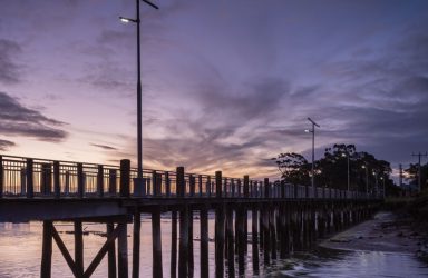 Tooradin jetty solar lighting