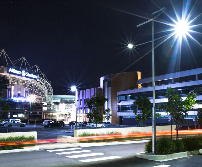 Solar Street Lights Around Shopping Centres