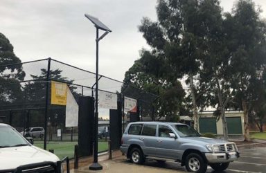 Soldiers Reserve car park solar lighting