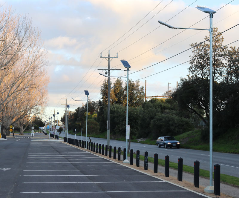 Seaford North Reserve solar lighting