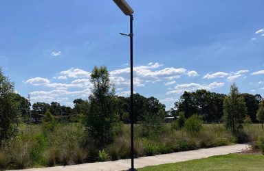 Robin Wiles Park solar lighting in Penrith