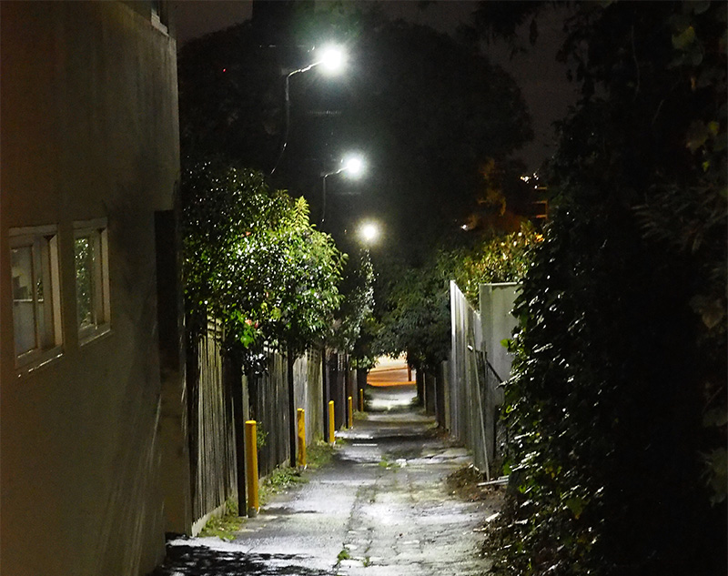 City of Banyule Norman Street laneway solar lighting