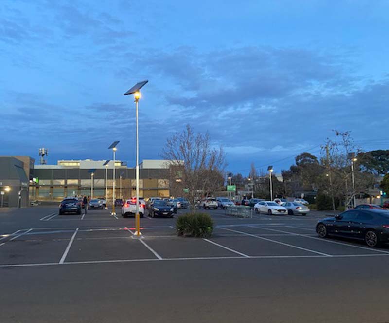 Well Street car park solar lighting