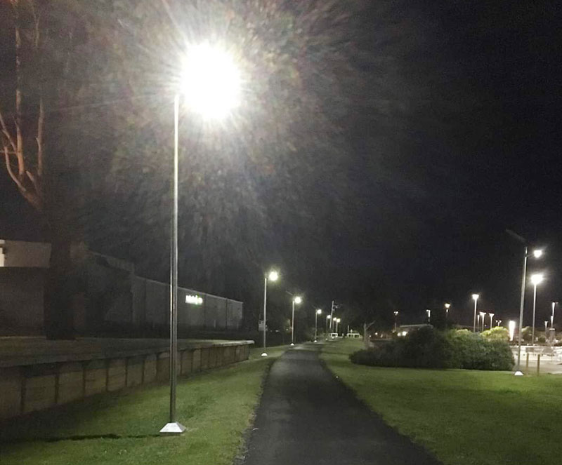 Wonthaggi rail trail solar lighting