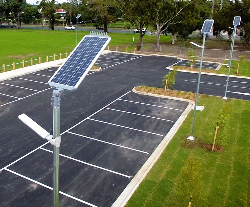 Angliss Reserve solar lighting
