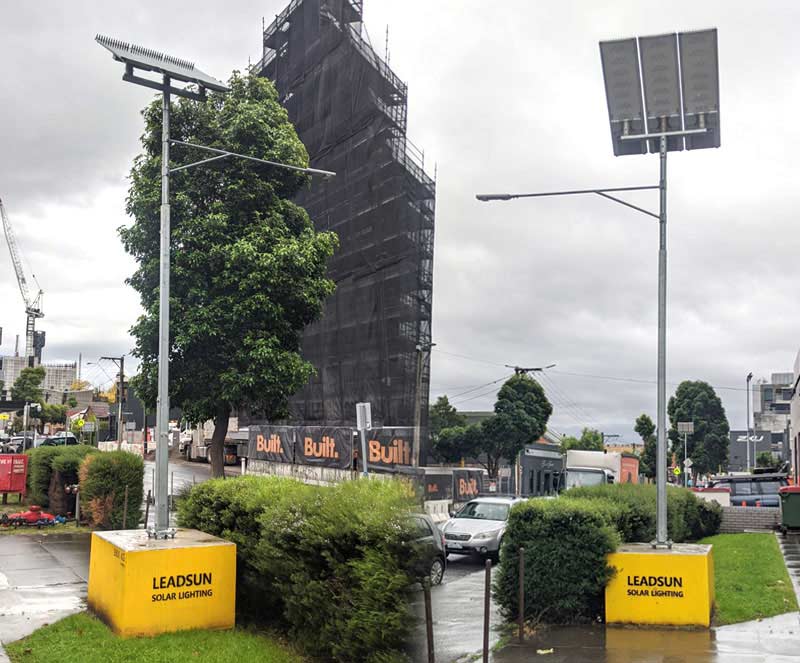 Construction site lighting for Built constructions