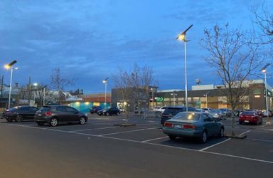 Well Street car park solar lighting