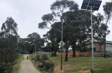 Partingtons Flat Reserve solar lighting