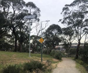 Partingtons Flat Reserve solar lighting