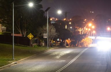 Middle Arm Road solar lighting