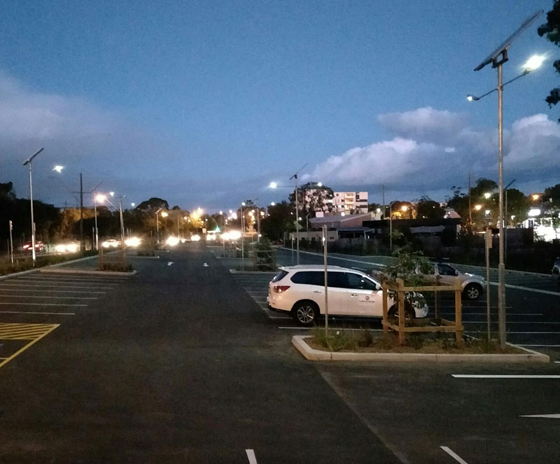 North Street car park solar lighting