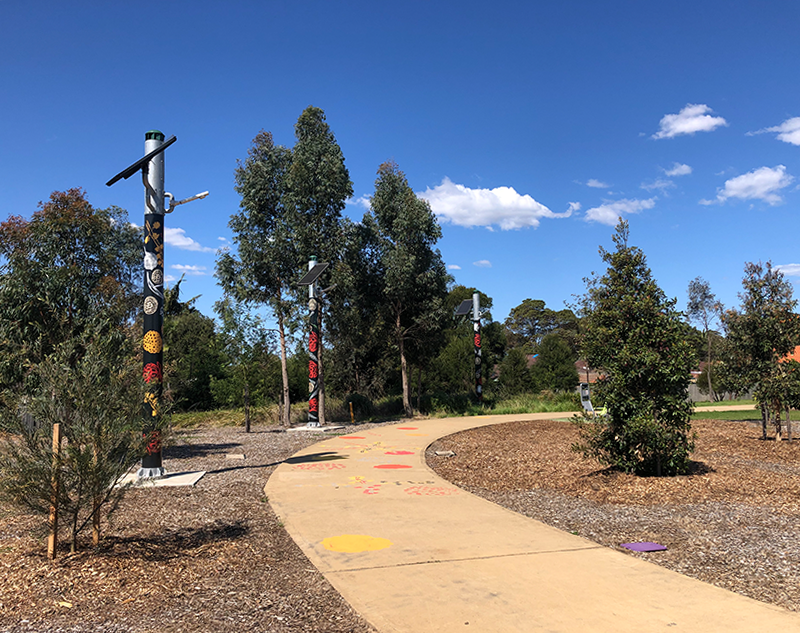 Wangal Park solar lighting poles