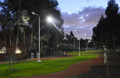 Telstra Global Operations Centre solar lighting