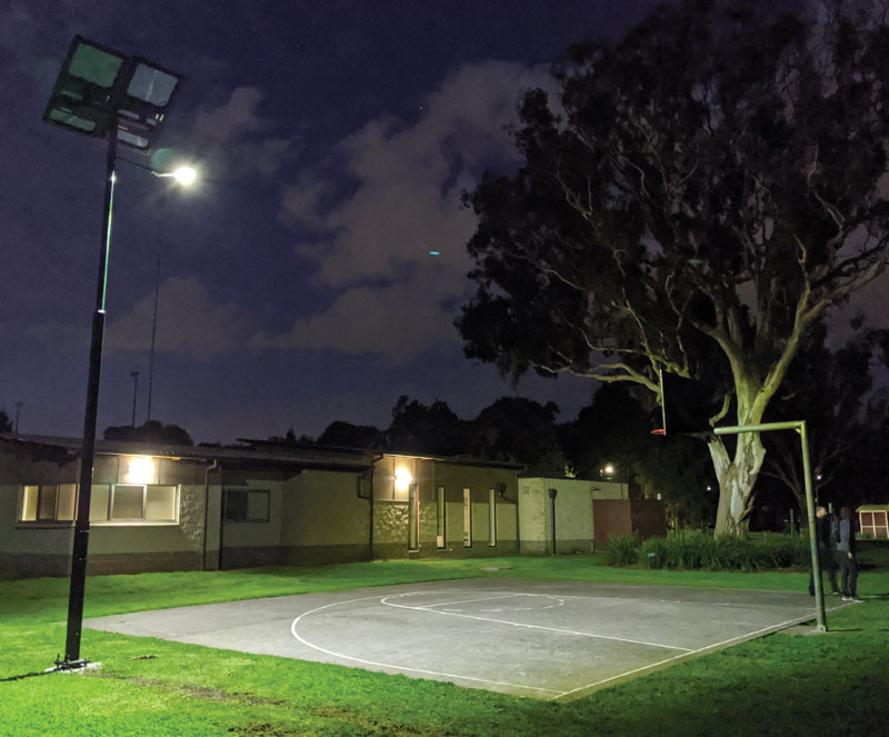 Banjo Patterson Reserve solar lighting