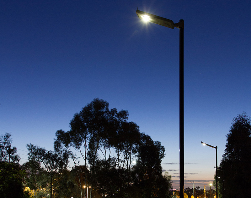 Capital Trail Royal Park solar lighting system