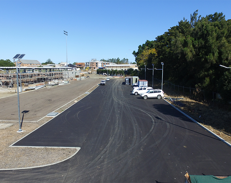 Leadsun solar car park lights installed at the Maitland Regional Sporting Complex