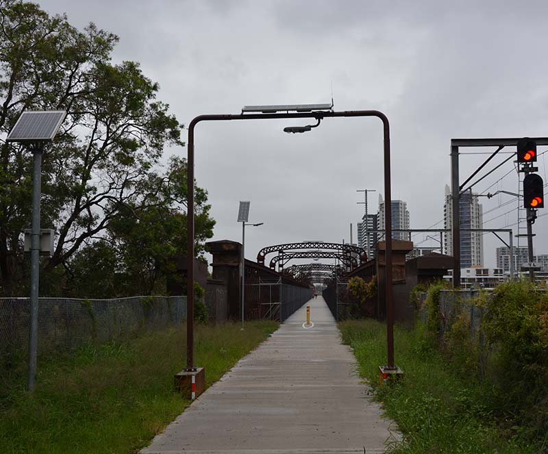 John Whitton Bridge solar lighting