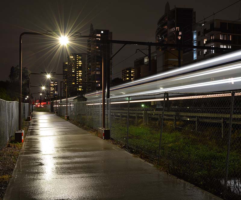 John Whitton Bridge solar lighting