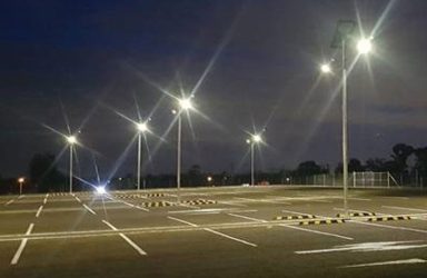 Leppington car park solar lighting