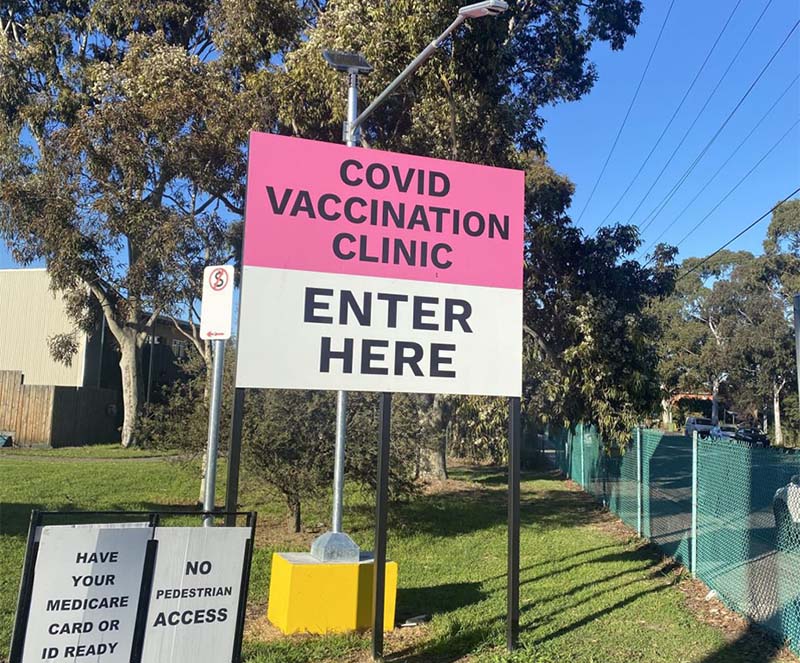 Austin Hospital COVID Vaccination Centre solar lighting